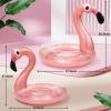 2PCS Flamingo Inflatable Pool Floats Adult Kids, Glitters Translucent Inflatable Pool Float for Kids Ages 6+, Fun Beach Floaties Summer Water Party Supplies2 Size view 2