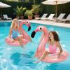 2PCS Flamingo Inflatable Pool Floats Adult Kids, Glitters Translucent Inflatable Pool Float for Kids Ages 6+, Fun Beach Floaties Summer Water Party Supplies2 Size view 3