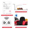 12V Ride on Tractor with Trailer and Remote Control,Toddler Kids Electric Vehicle Car with LED Headlights,2+1 Gear Shift,MP3 Player,USB,Speed Up to 5mph (35W,EVA Tire,Red) view 3