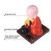 Little Monk Figurine Solar Toys, Andy's Orchids Shaking Head Dancing Toy, Buddhist Monk Doll Figurines Statues Car Dashboard Ornament HomeDecoration view 3