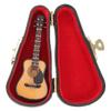 SUPVOX Miniature Guitar Model with Stand 3.14X1.18X0.66In Portable Kid Guitar Toy Educational Dollhouse Decoration view 3