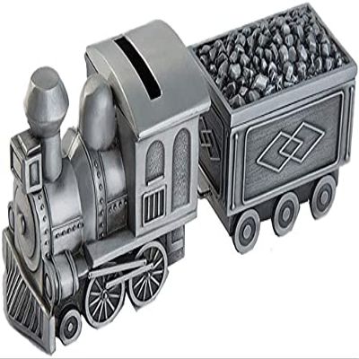 Bsetain Piggy Banks for Children Girl Deposit Coin Transport Coal Creative Ornaments Metal Money Bank