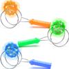 Jishi Light Up Gyro Wheel 3pk Magic Rail Twirler Toy Gifts for Kids Stocking Stuffers for Boys 8-12, Magnetic Yoyo Spinner Sensory Fidget Toys for Kids Ages 3-5 4-8-12 Year Old Boys Girls Teens Adults view 1