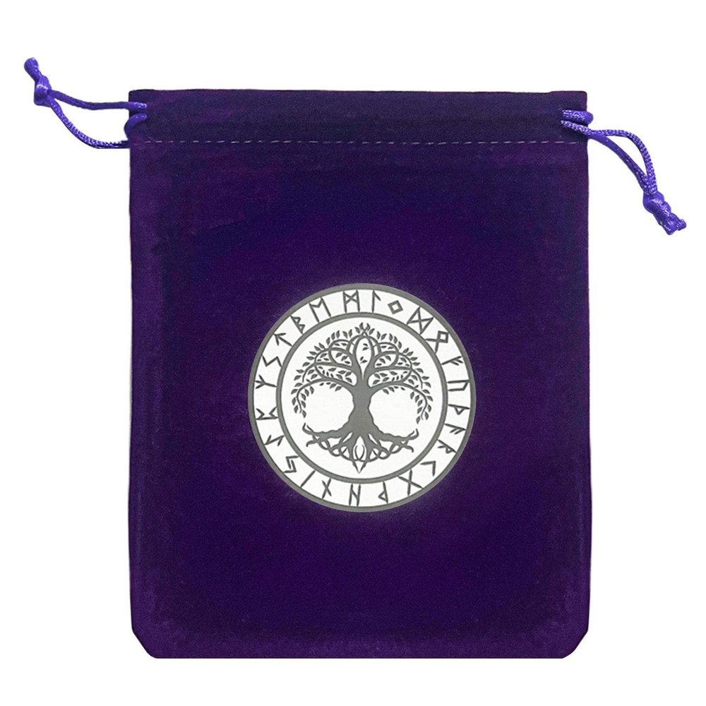 Kumprohu Tarot Card Holder - Tarot Card Storage Bag with Drawstring | 12x15cm Novel Tarot Card & Dice Storage Bag, Jewelry Pouch, Board Game Tarot Bag for Tarot Enthusiasts