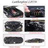 Alloy Collectible Black Lambo Toy Pull Back Vehicles Diecast Cars Model with Light & Sound view 3