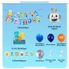 83 PCS Robot Birthday Party Decoration Robot Birthday Party Supplies Favors Cake Cupcake Decoration Robot Party Decorations for Baby Shower Party Supplies view 2