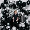 110pcs Black Balloon 12 inch, Black Latex Balloons for Birthday Party Baby Shower Wedding(with 2 Ribbons). view 4
