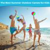 Kids Toys - Outdoor Games, Beach Toys, Toss and Ball Set with 4 Paddles and 3 Balls, Perfect Beach Games Sets Playground Sets for Backyards Easter Gifts for Kids/Adults/Family (Blue+Light Yellow) view 2