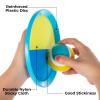 Kids Toys - Outdoor Games, Beach Toys, Toss and Ball Set with 4 Paddles and 3 Balls, Perfect Beach Games Sets Playground Sets for Backyards Easter Gifts for Kids/Adults/Family (Blue+Light Yellow) view 4