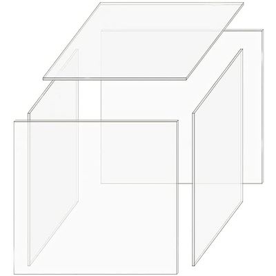 TOPBSFARNYDIY Miniatures Dollhouse Display Case Acrylic Dust Cover Transparent Clear Dustcover Collectibles House Model Assemble Box (30 * 24.5 * 22CM)