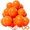 110pcs Orange Balloon 12 inch, Orange Latex Balloons for Birthday Party Baby Shower Wedding(with 2 Ribbons). view 1