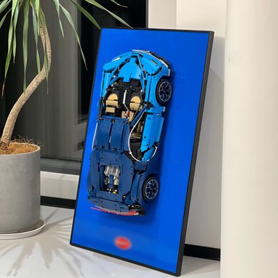 iLuane Display Wallboard for 42083 Race Car Building Kit, Adult Collectibles Wall Mount, Home or Office Dcor (No Car Included)