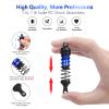 4PCS Shock Absorbers Oiled RC Shocks Fit for 1/12 1/14 1/16 RC Cars WLtoys 144001/124019/124018 MJX, SCY and HBX RC Buggy Off-Road Racing Replacement Parts (Black Blue) view 2