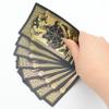 Jayiaine Tarot Cards with Instructions, 78 for Beginners,PVC, Waterproof, Anti-Wrinkle, Luxury Gold Foil, Waite Tarot Cards, Gold Foil Tarot with Exquisite Box,Black view 2