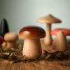 Promise Babe Wooden Mushroom Toys, Montessori Wooden Blocks Stacking Toys for Toddlers 11 Pcs, Miniature Mushroom Various Sizes Woodland Creative Craft Home Decor view 3