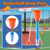 Honoson 48 Pieces Basketball Party Favors for School 24 Pcs Mini Basketball Games and 24 Pcs Sports Pens Hoop Toys Shooting Games for Desktop Table Decorations view 3