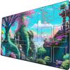 AI Painting TCG Playmat - MTG Trading Card Game Mat with Zone, 24x14 Inches Collectible Card Games Playmats, Smooth Surface for Rubber Collection - Fantasy Black Lotus Cool Design 13 view 1
