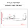 RC Plane Airplane Sky Surfer 1400mm 55inch Wingspan EPO FPV Glider Trainer RC Airplane PNP Version (Blue) view 2