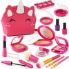 Toddler Pretend Makeup Kit for Girls, Play Makeup Set for Kids 3-5 4-6, Fake Make up Toy with Unicorn Purse, Toddler Girl Toys for 3 4 5 6 7 Year Old view 1