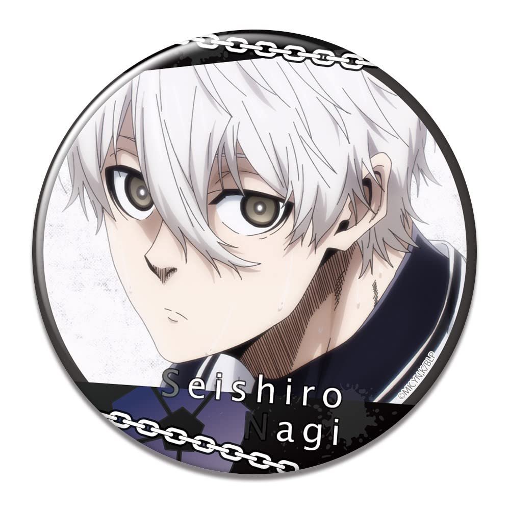 License Agent E KBAN-B009-m30 Blue Rock Can Badge Seijiro Nagi