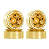 NexxSpeed CNC Brass/Aluminum Beadlock Rim Set (Gold) - AXIAL SCX24 / AX24 view 1