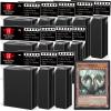 1200 Pcs Black Card Sleeves for Trading Cards, Soft Clear Card Protective Sleeves Deck Card Protectors Fit for Baseball Cards, Sports Cards, MTG, Game Card Standard Cards view 1
