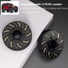 GLOBACT Black Brass Extended Wheel Weights Hubs 340g Counterweight Set 12mm Extended Hex hub for 1/10 Trx4 Trx6 Axial SCX10 II III Redcat GEN7 GEN8 1.9inch 2.2inch Wheel Rims Upgrade Parts (4Pcs) view 2