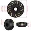 GLOBACT Black Brass Extended Wheel Weights Hubs 340g Counterweight Set 12mm Extended Hex hub for 1/10 Trx4 Trx6 Axial SCX10 II III Redcat GEN7 GEN8 1.9inch 2.2inch Wheel Rims Upgrade Parts (4Pcs) view 3