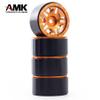1.0 Inch Wheel Rims Soft Rubber Tires for 1/24 SCX24 1/18 TRX4M RC Crawler Metal RC Crawler car Upgrades Accessories(4pcs,Gold) view 2
