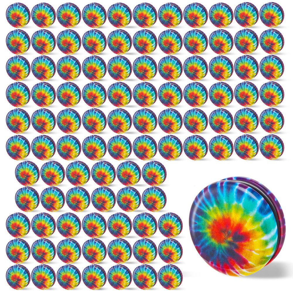Lenwen 50 Pcs Rainbow Yoyos Beginners Metal Yo Yo with Colorful Designs Adults Birthday Party Favors, Holiday Stocking Fillers, Classroom Prizes (Rainbow)