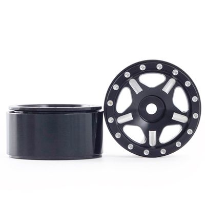 Metal 1.0 Inch Wheel Rims Soft Rubber Tires for 1/24 1/18 RC Crawler AX24 TRX4M Bronco SCX24 Wrangler JLU Deadbolt C10 B17