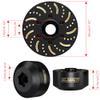 GLOBACT Black Brass Extended Wheel Weights Hubs 545g Counterweight Set 18.5mm Extended Hex hub for Trx4 Trx6 Axial SCX10 II III Redcat GEN7 GEN8 1.9inch 2.2inch Wheel Rims Upgrade Parts (4Pcs) view 3
