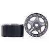 Brass 1.0 Beadlock Wheel- Negative Offset Wheels for 1/18 TRX4M SCX24 Gladiator Bronco C10 JLU Deadbolt SCX24 1/24 Crawler,W1005(4pcs,Grew) view 1