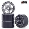 Brass 1.0 Beadlock Wheel- Negative Offset Wheels for 1/18 TRX4M SCX24 Gladiator Bronco C10 JLU Deadbolt SCX24 1/24 Crawler,W1005(4pcs,Grew) view 3