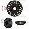 GLOBACT Black Brass Extended Wheel Weights Hubs 252g Counterweight Set 9mm Extended Hex hub for 1/10 Trx4 Trx6 Axial SCX10 II III Redcat GEN7 GEN8 1.9inch 2.2inch Wheel Rims Upgrade Parts (4Pcs) view 3