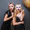 NOLITOY 15Pcs White Cat Masks Halloween Mask Blank DIY Unpainted Mask for Halloween Masquerade Party view 4