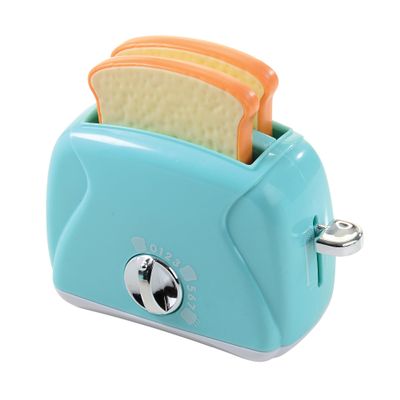 Constructive Playthings Kids Play Toaster with Bread for Imaginative Play, Kitchen Appliances Learning Toy for Children Ages 3+