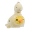 Rilakkuma Kiiroitori San-X Original Plays with Dino Series Plush - Pastel Yellow view 4