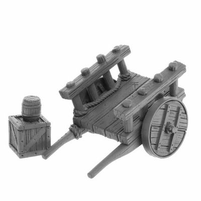 Reaper Cart Miniature Figure 25mm Heroic Scale Bones USA Miniatures