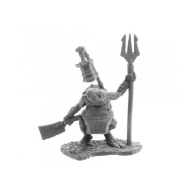 Bufo Dreadmere Frogman Miniature Figure 25mm Heroic Scale Reaper Bones USA Reaper Miniatures