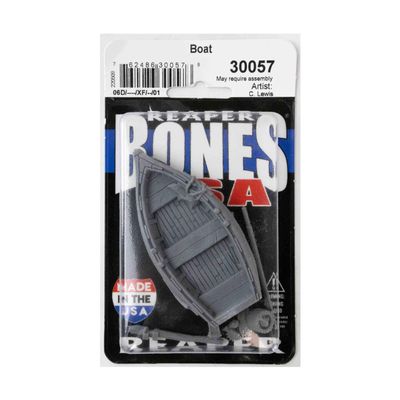 Reaper Boat Miniature Figure 25mm Heroic Scale Bones USA Miniatures