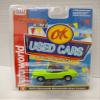 Auto World SC390-5A OK Used Cars 1970 Barracuda Gran Coupe HO Scale Electric Slot Car - Green view 1