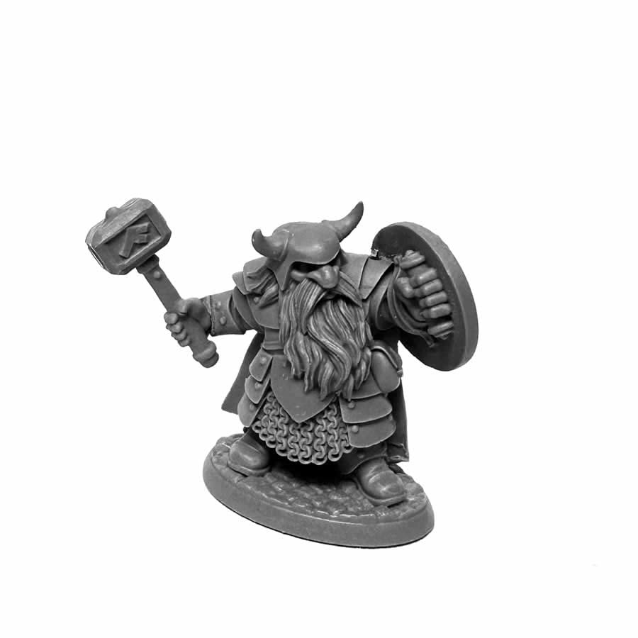 Borin Ironbrow Dwarf Miniature 25mm Heroic Scale Figure Dungeon Dwellers Reaper Miniatures