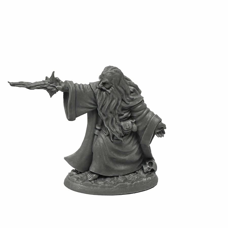 Erebus Nalas Evil Sorcerer Miniature 25mm Heroic Scale Figure Unpainted Dungeon Dwellers Reaper Miniatures