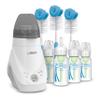 Dr. Browns Deluxe Baby Bottle Warmer and Sterilizer For Bottles and Baby Food Jars with Anti-Colic Options+ Baby Bottles 4 oz Level 1 Slow Flow Nipple, 4 Pack, 0m+ and Bottle Cleaning Brush Set, Blue view 1