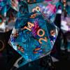 ARUOHHA DND Resin Dice Translucent Sharp Edged Dragons Dice Set, 7pcs Flower Leaf Polyhedral Dungeons D and D Dice RPG Role Playing Game D20 D12 D10 D8 D6 D4 view 3