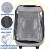 Car Seat Rain Cover,Infant Car Seat Weather Shield,Waterproof,Windproof Protection,Protect from Dust Snow,Rain Cover Features Quick-Access Zipper Door and Ventilation,(Gray Melange) view 3