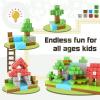 Magnetic Blocks for Toddlers: 48pcs Standard Set + 48pcs Magnetic World Set - Boys & Girls Age 3-8 view 4