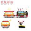 Motorized Train for Wooden Track, Remote Control Train with Magnetic Connection, Battery Operated Locomotive Trains for Toddlers, Compatible with Thomas, Brio, Chuggington view 2