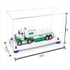 Better Display Cases Clear Acrylic Versatile Trucks, Trains and Rockets Display Case - Large Rectangle Box with Clear Case, Dark Blue Risers and White Base 19.25" x 8.25" x 8" (A103/V47) view 2